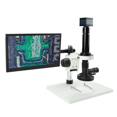 Microscópio de vídeo monocular VM-7513 10X - 200X Microscópio de zoom para relógios de jóias