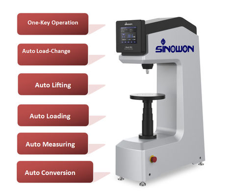 Teste de dureza de Rockwell digital totalmente automático e inteligente ASTM DIN Conversion Standard iRock-TR1