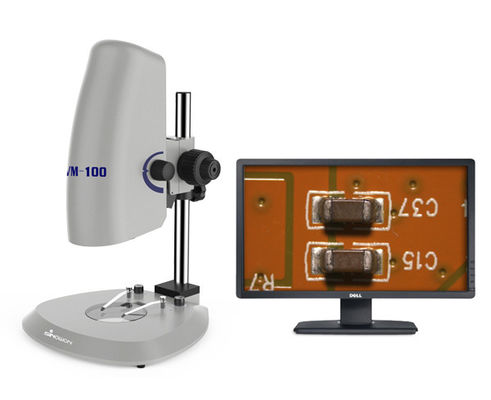 Microscópio de vídeo multifuncional Microscópio digital de alta definição com monitor