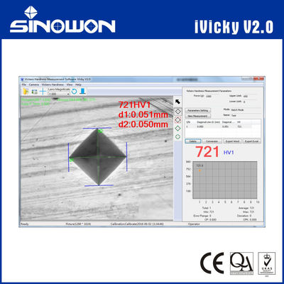 Auto Turret Vickers Micro Hardness Tester Com Software de Medição MV-1000AC